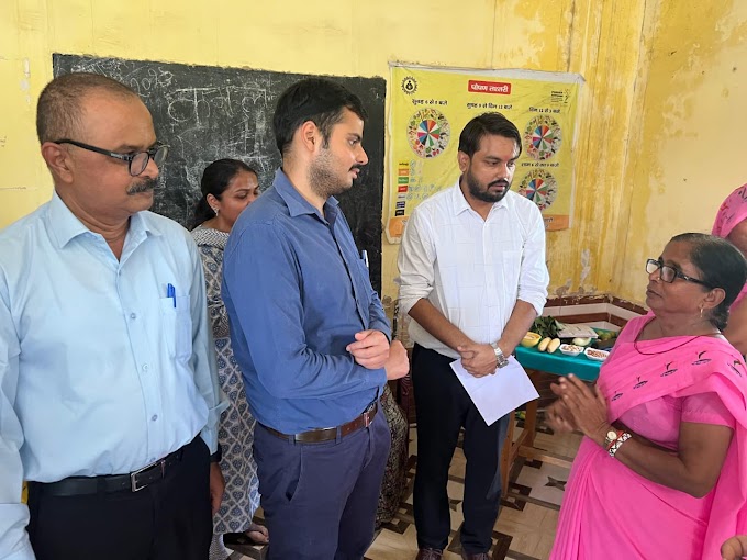  मुख्य  विकास अधिकारी  संभव अभियान क्रियान्वन का किया निरीक्षण 