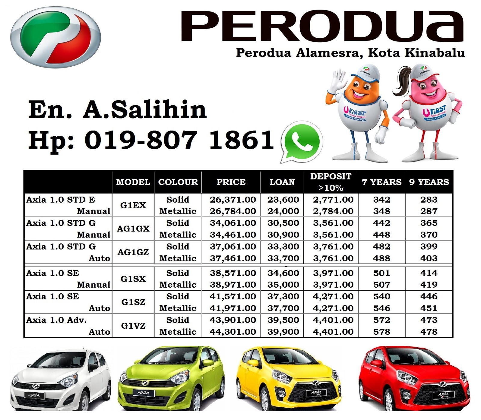 Perodua Alamesra Kota Kinabalu Sabah - Axia - Myvi - Alza 