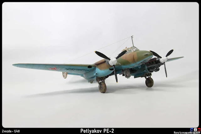 Maquette du Petlyakov Pe-2 de Zvezda au 1/48.