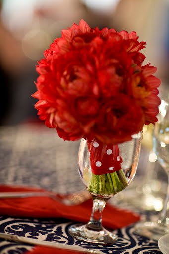 Red White and Blue Wedding