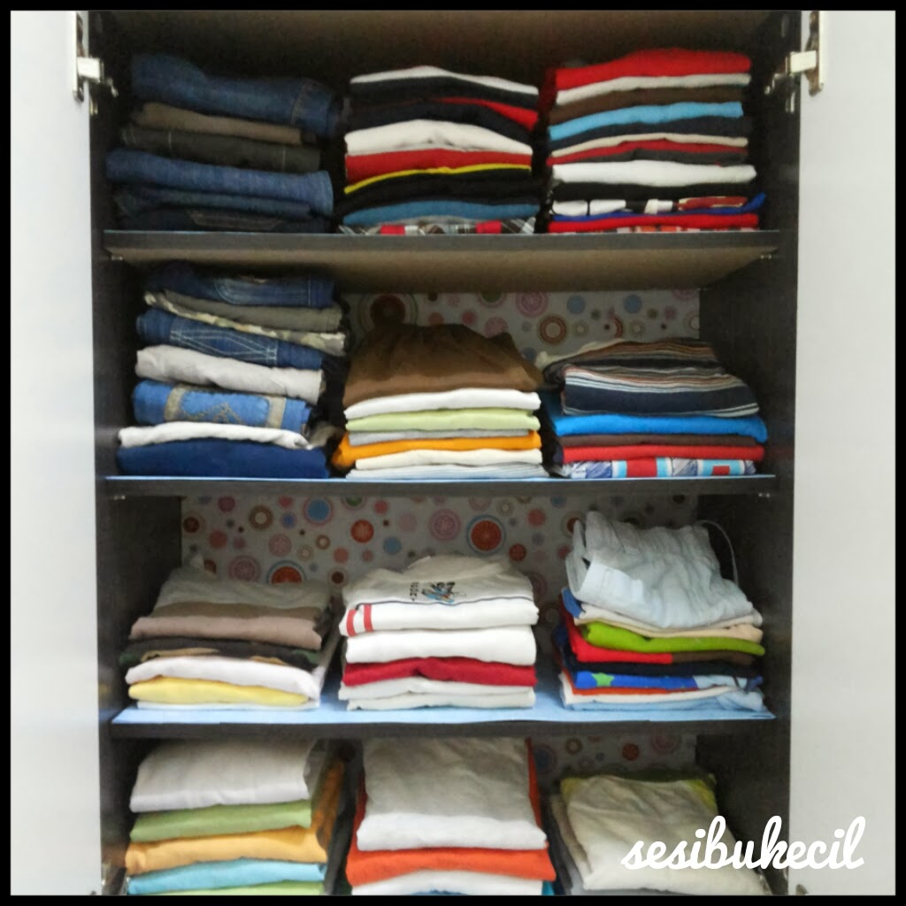 sesibukecil Projek DIY  Menceriakan Almari  Baju Anak