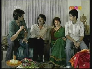 Nagarjuna with his sons and wife