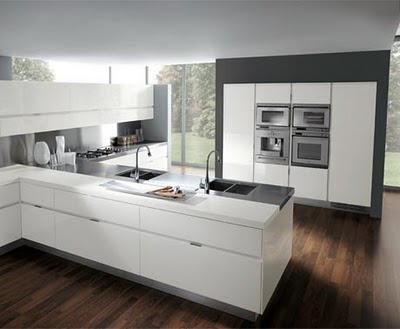 White Kitchen Interior by