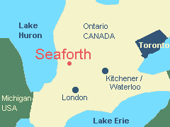 Location of Seaforth, Ontario