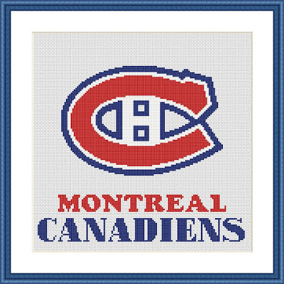 Montreal Canadiens cross stitch - Tango Stitch