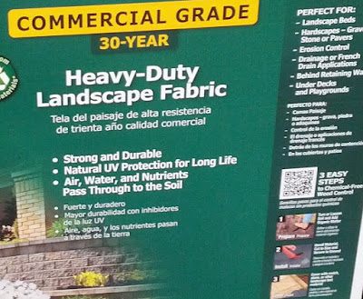 For a beautiful looking lawn use Dalen Pro-Shield Heavy Duty Landscape Fabric