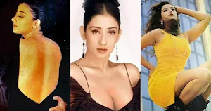 manisha koirala backless cleavage hot bold 90s actress