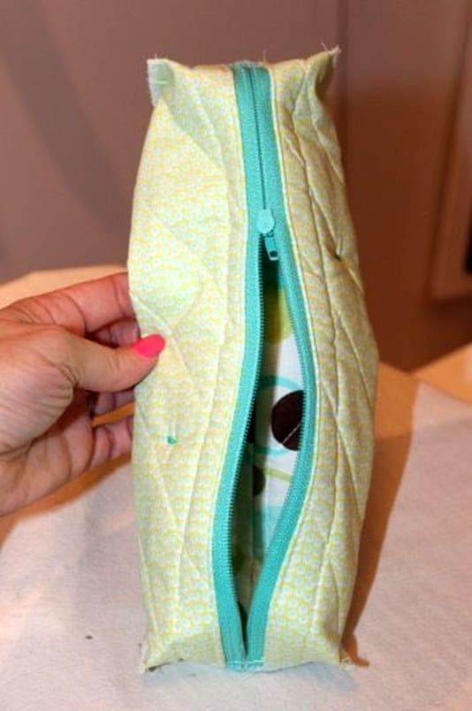 Zippered Box Pouch Sewing Tutorial