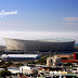Cape Town Stadium in the mist , and Green Point Urban Park lights on
for the first time !