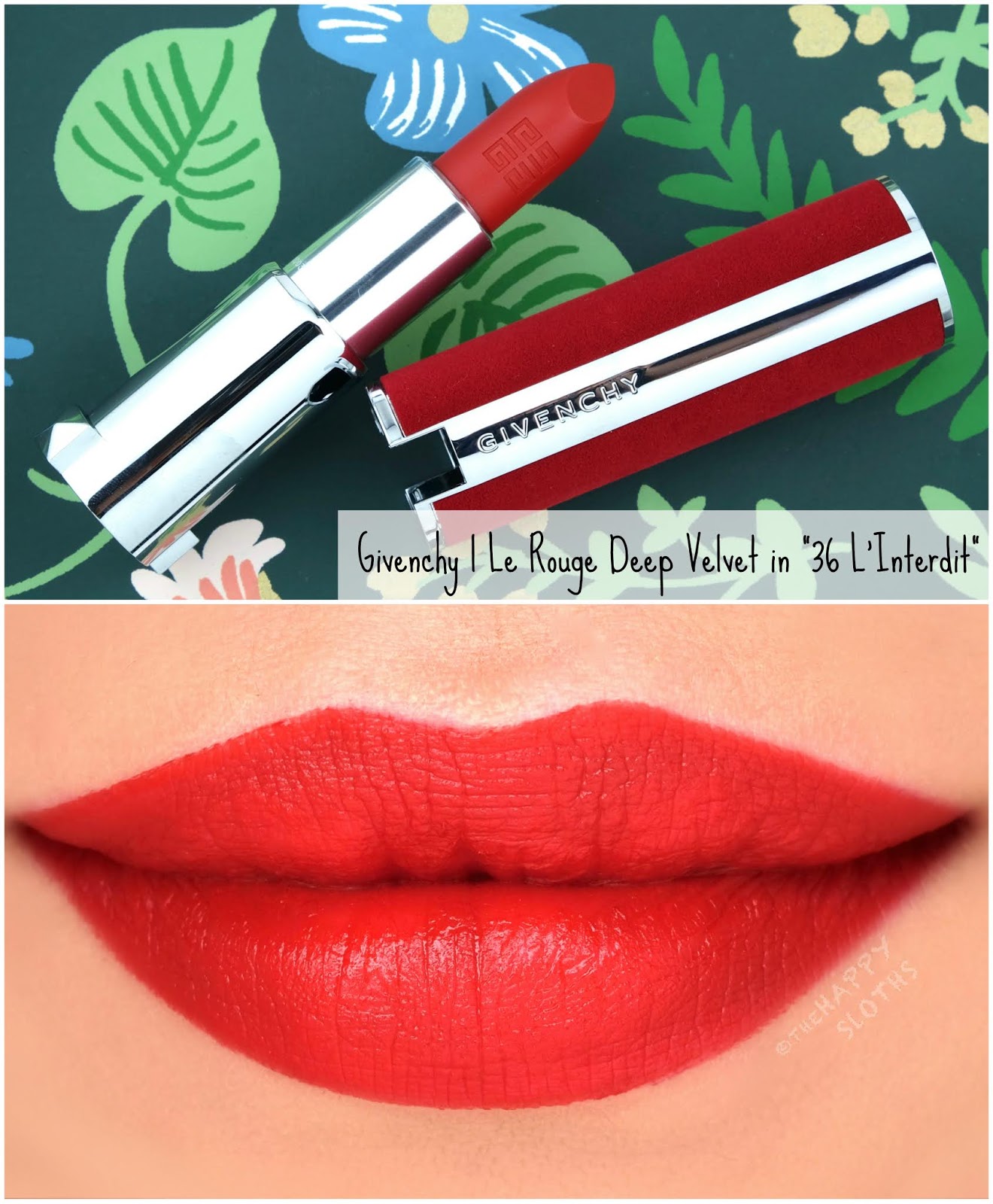 Givenchy | Le Rouge Deep Velvet Matte Lipstick in "6 L'Interdit": Review and Swatches
