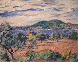 Antheor Bay - Oil on Canvas by Louis Valtat - Landscape paintings from Hermitage Museum