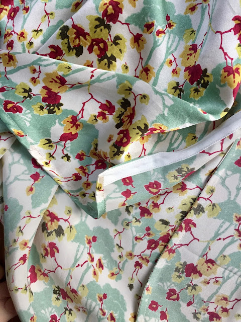 Diary of a Chain Stitcher: Liberty Silk Satin Almada Robe