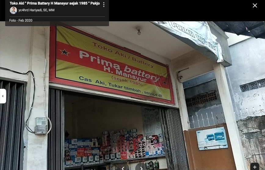 Prima Battery H Mansyur - toko aki di Palembang