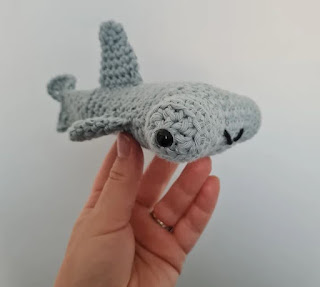 Hammerhead shark amigurumi crochet pattern
