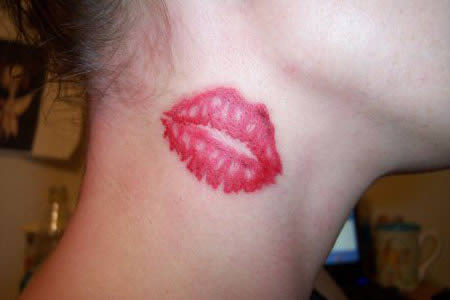 Tattoos of Lips Design Tattoos For Girls 