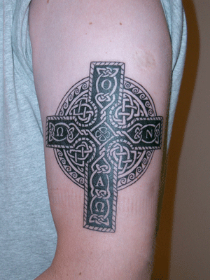 Celtic cross tattoo design