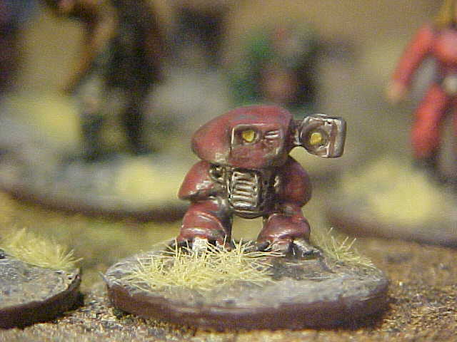 of unpainted 15mm sci-fi