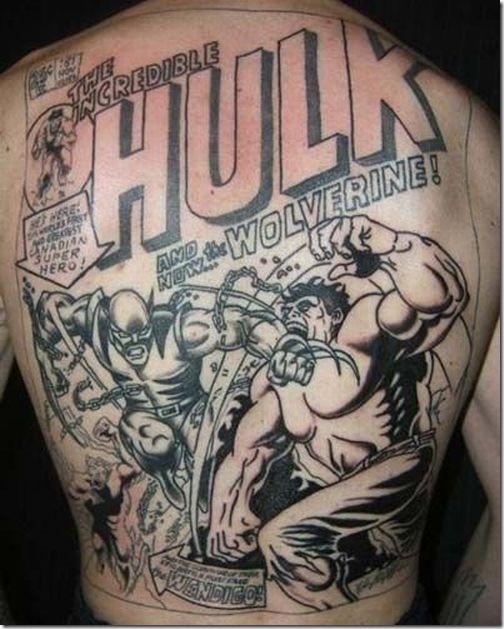 medley_de_super-hros_de_tatouage_sur_le_dos