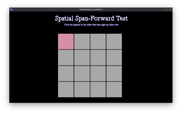 The Spatial-Span Forward Task