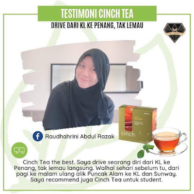 Testimoni Cinch Tea Shaklee