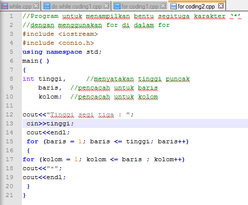 Perulangan Dalam C++ ( Looping ) ~ SALAM MAHASISWA SUPER