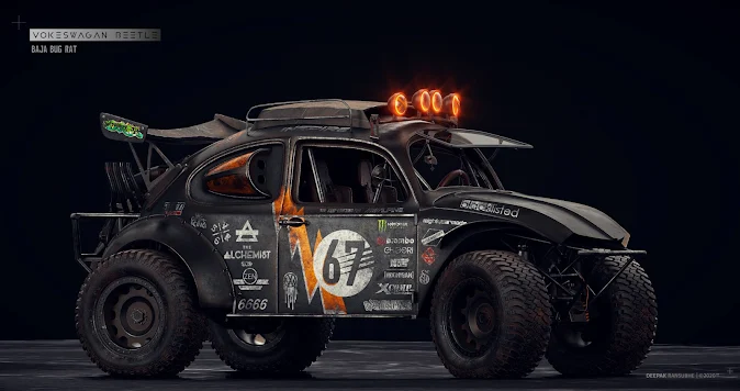 Zombie Bug-Out Baja Bug by Deepak Ransubhe