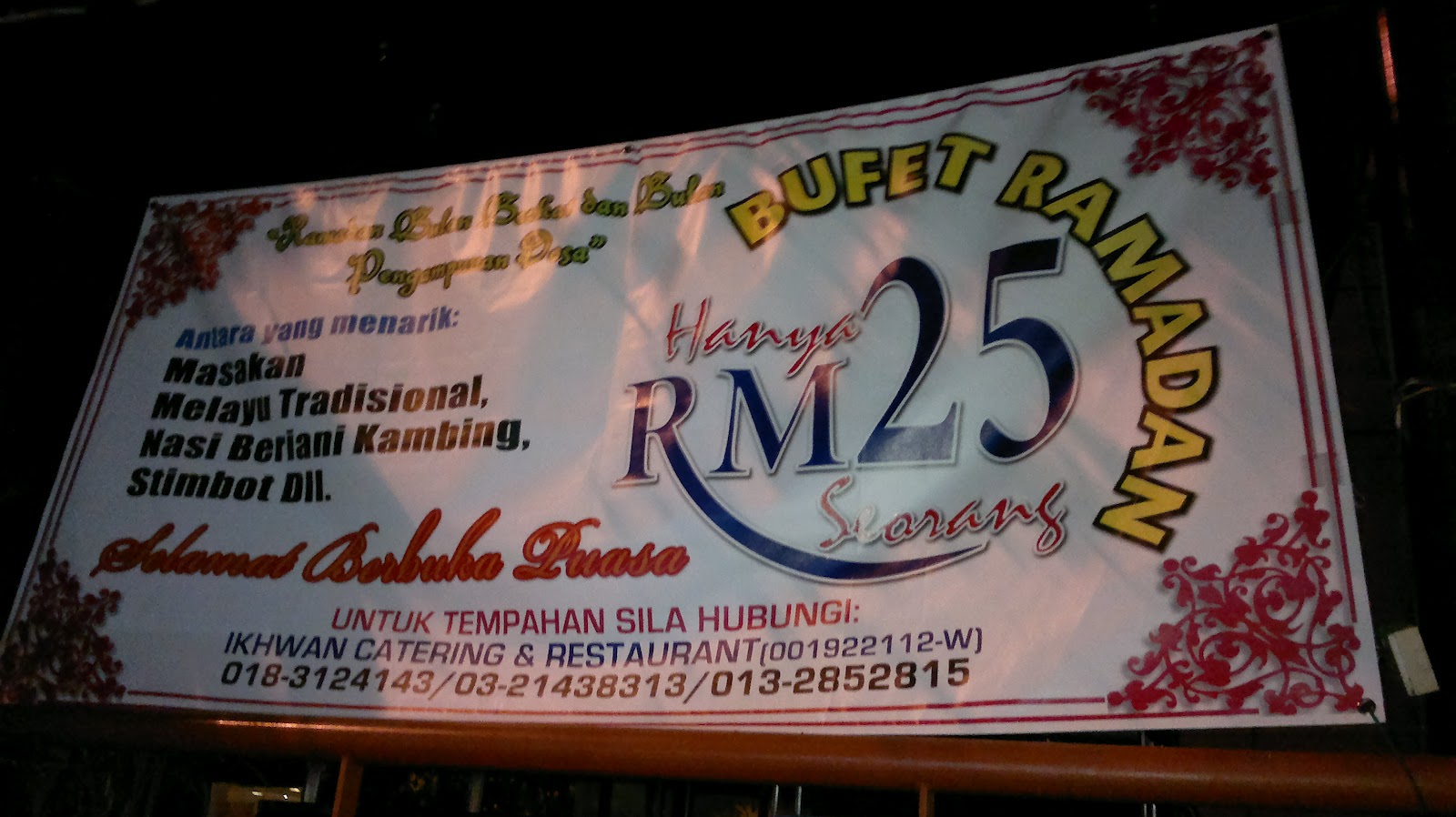Abuya Hj Nasir Daud : Buffet Ramadhan hanya RM25