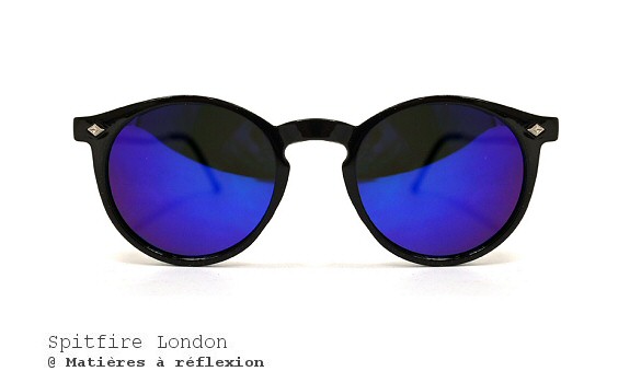 Lunettes de soleil noir et bleu Spitfire London