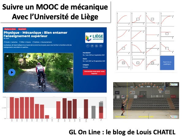 Mosaïque avec des captures d'écran du MOOC