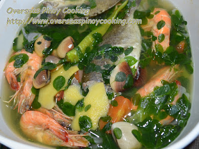 Seafood Tinowa with Malungay