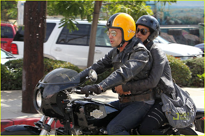 Halle Berry and Olivier Martinez Motorcycle To Brunch