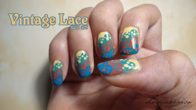 NOTD:Vintage Laces Nail Art