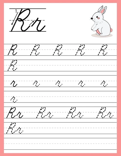 Cursive Alphabet Trace
