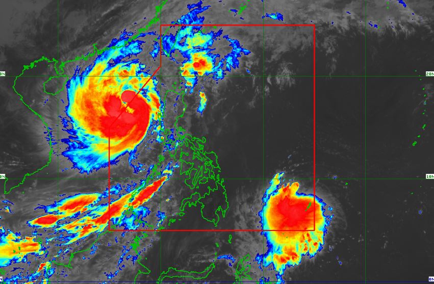 Satellite image of Tropical Storm 'Queenie' as of 11:30 am, October 31, 2022