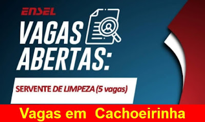 Vagas para Servente de Limpeza em Cachoeirinha