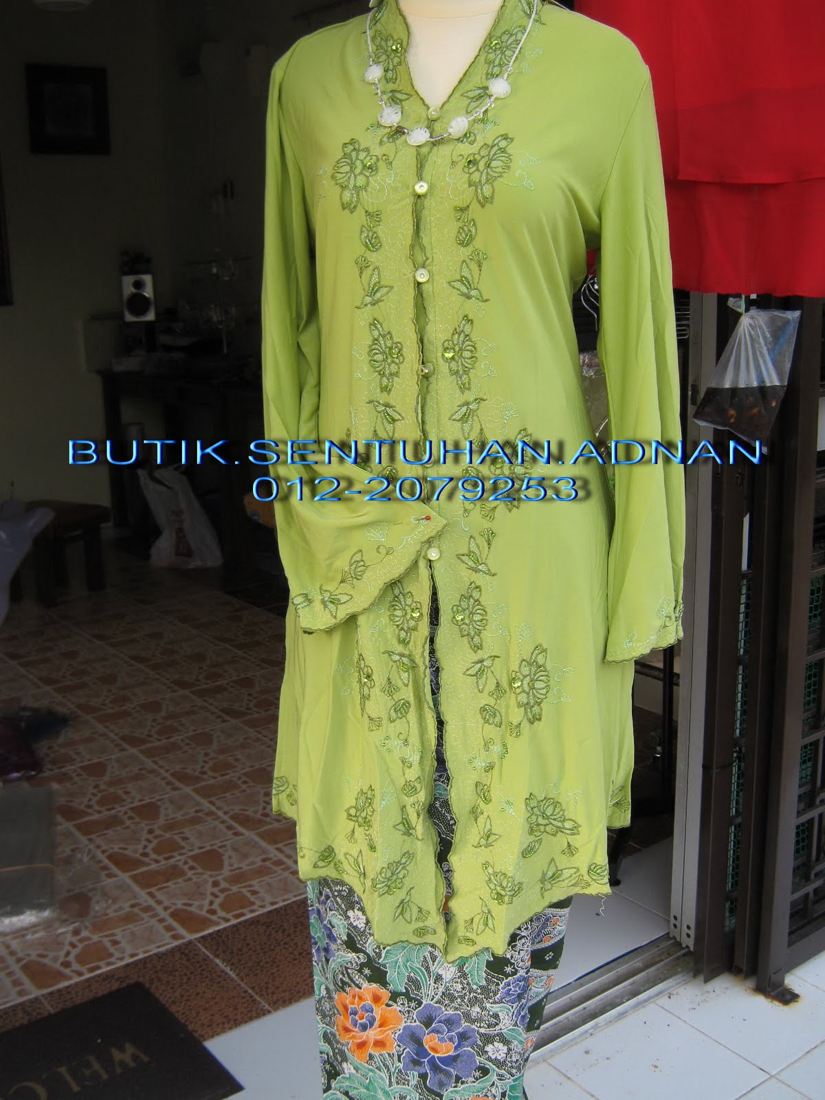 BUTIK SENTUHAN ADNAN 012 2079253 BAJU KEBAYA LABUH