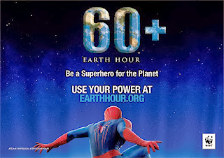 spiderman in earth hour