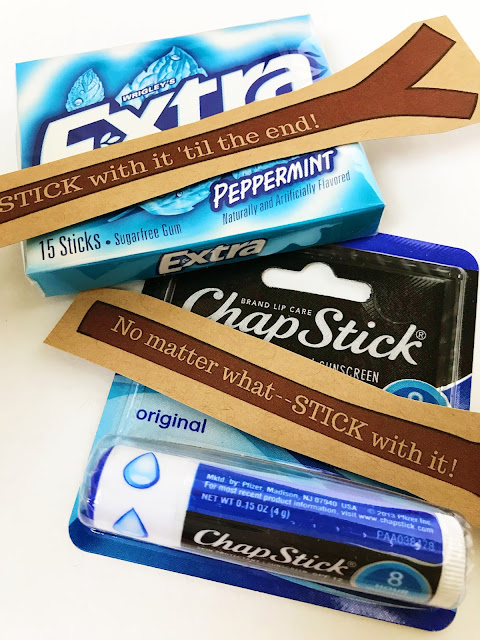 Stick with it!  College finals care package ideas @michellepaigeblogs.com