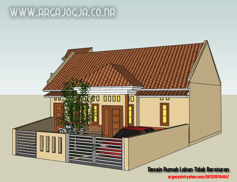  Desain Rumah Pada Lahan Yang Tidak Beraturan 