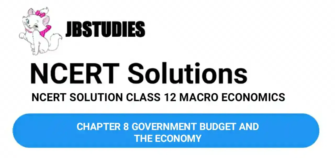 Solutions Class 12 Macro Economics Chapter-8 (Government Budget and the Economy)