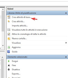 Crea attività di base Windows