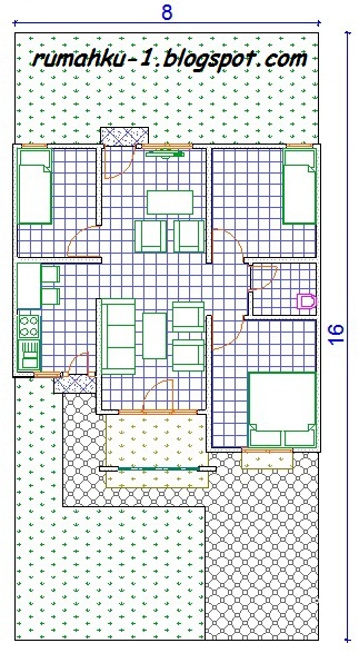 contoh rumah minimalis rumah type 63/128