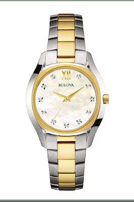 Bulova womens watches white mother of pearl dial