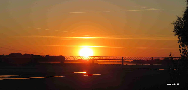 Coucher de soleil magique sur la Loire