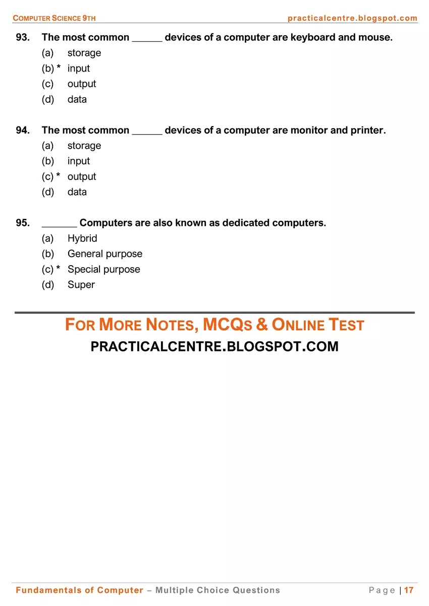 fundamentals-of-computer-mcqs-computer-science-9th-notes