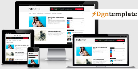 flexzine Responsive Blogger Templates