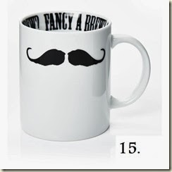 £3 wilko mr. mustache ceramic mug