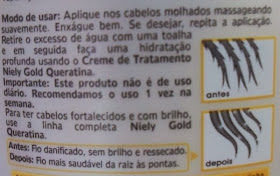 Shampoo anti-resíduos Niely Gold