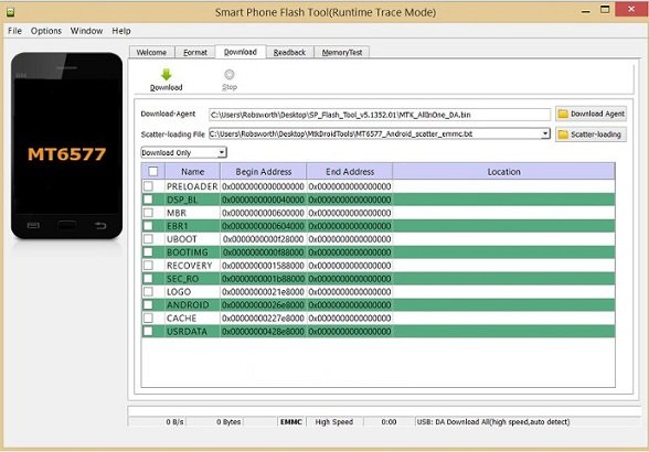 Download SmartPhone Flash Tool SPFlash Tool v5.1916 (Without Error Working 100%)