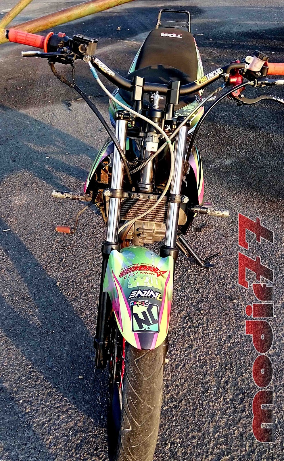 Modifikasi Vixion Green Dark Free Style Motor Master 38 PMKS